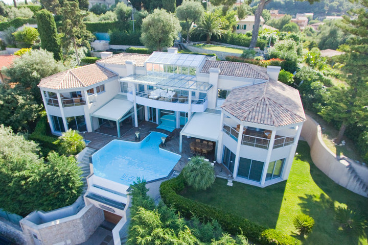 Aerial view of a distinctive Costa Blanca villa